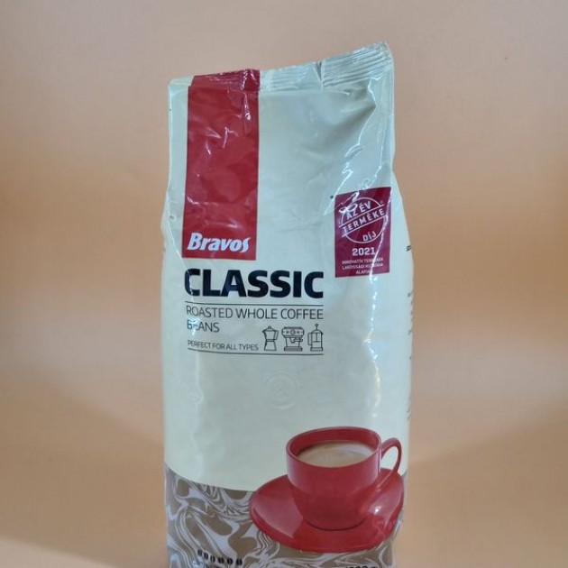 Bravos Classic zrnková káva 1kg