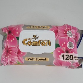 Comfort Flower vlhčené utierky 120ks Pink