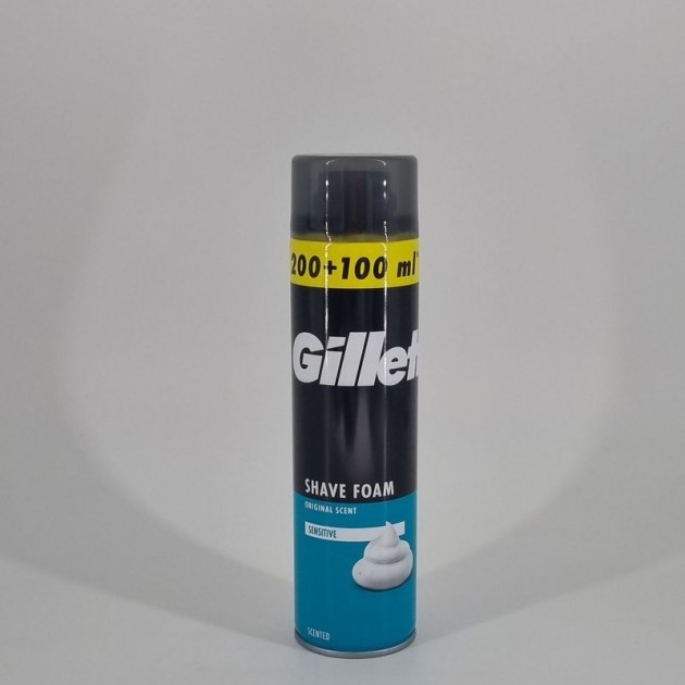Gilette pena na holenie 300ml Sensitive 