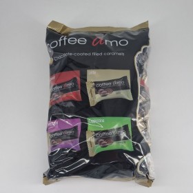 Coffee Amo furé s náplňou s kávovou príchuťou, celomáčané v čokoláde 