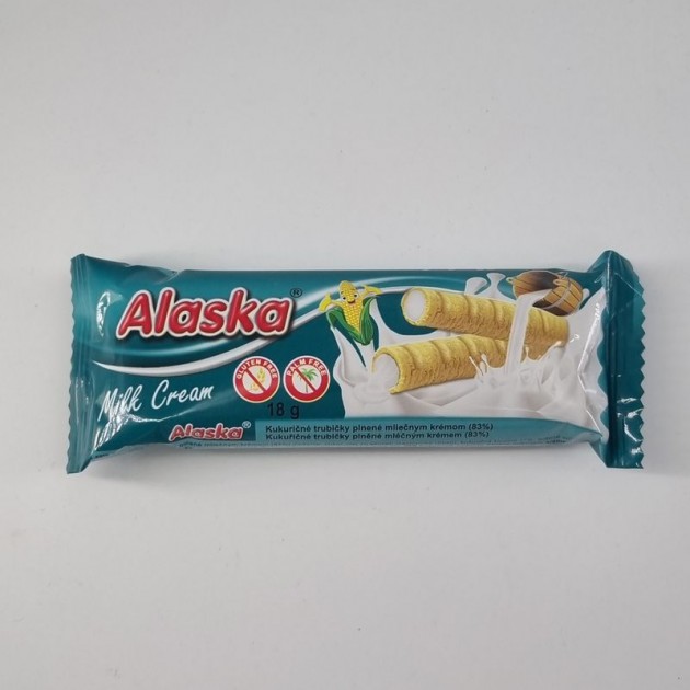Alaska mliečna - kukuričné trubičky 18g