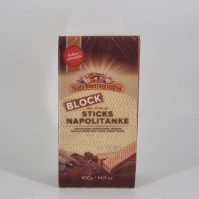 Block - napolitánky kakaové 400g